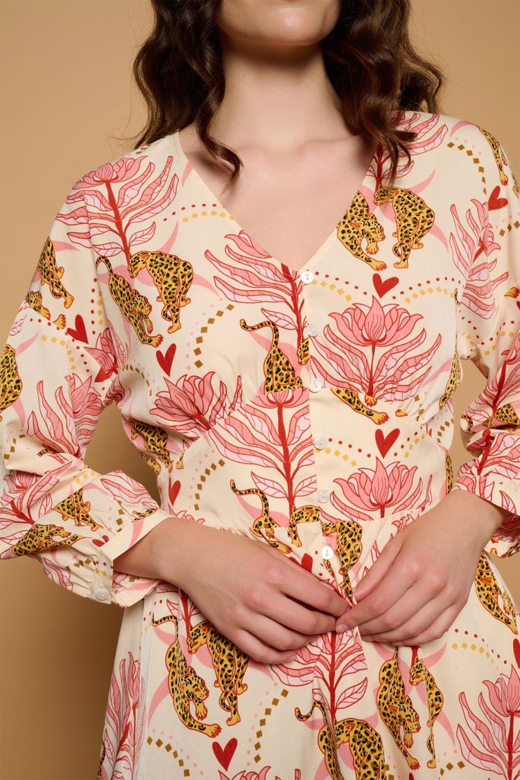 Augusta Mini Dress (Cream)