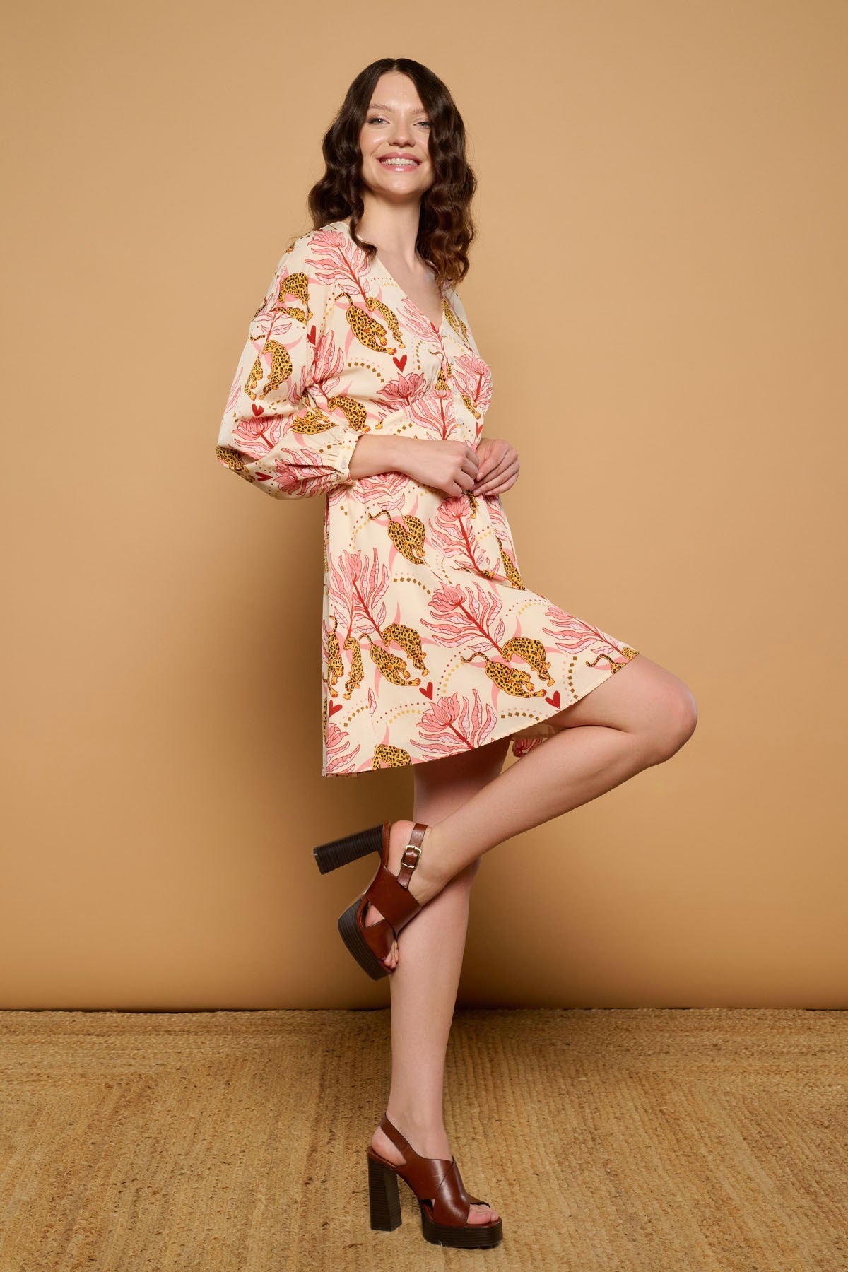 Augusta Mini Dress (Cream)