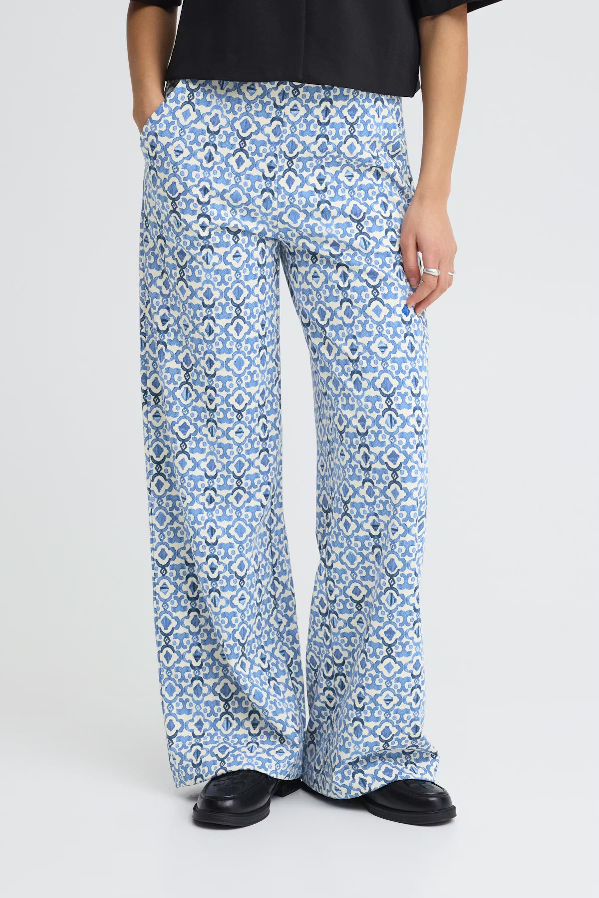 Florie Wide Leg Pants (Sodalite Blue)