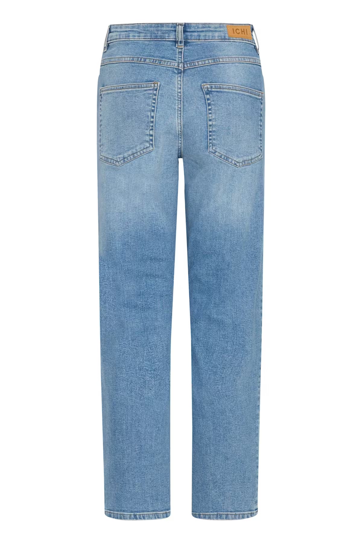 Iggy Straight Leg Cropped Jeans (Light Blue)