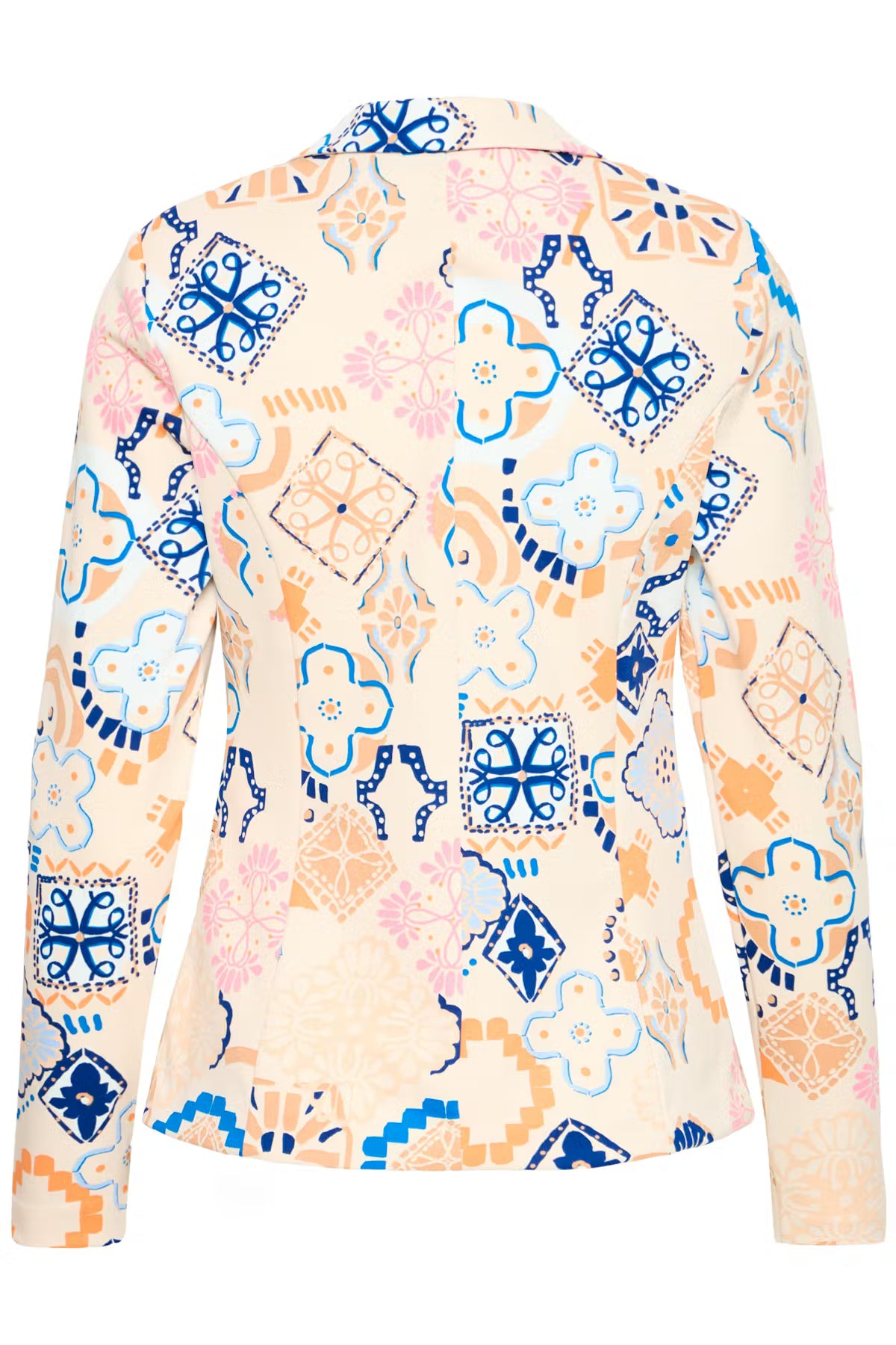 Thea Printed Blazer (Graphic Tile)
