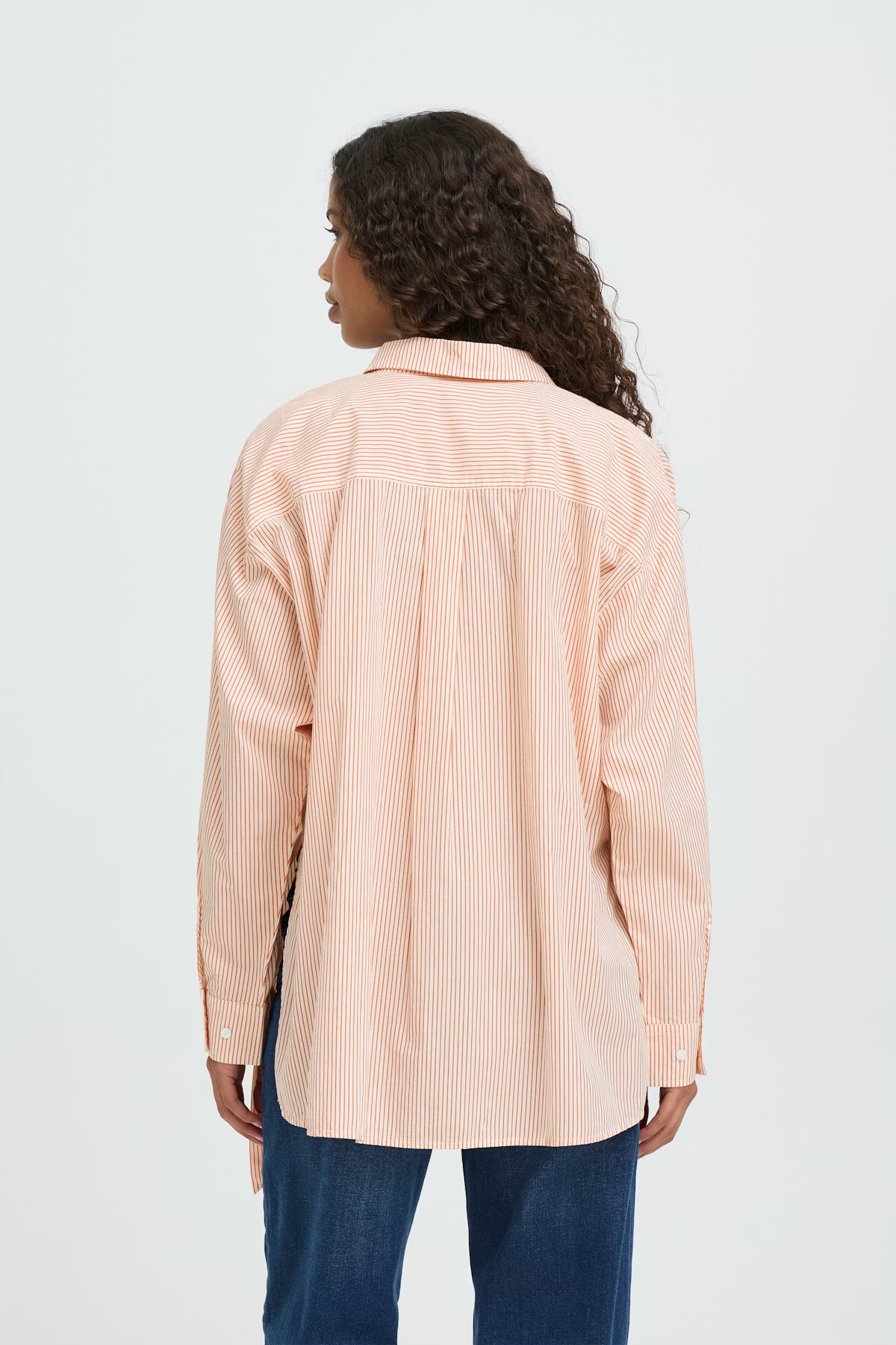 Fiona Shirt (Burnt Ochre Stripe)