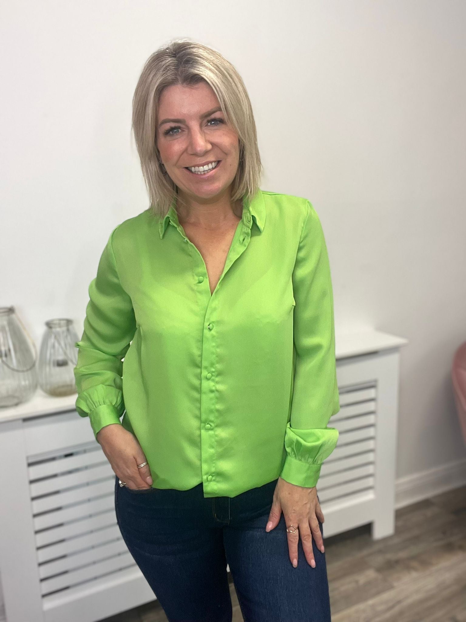 Megan Shirt (Grass Green)