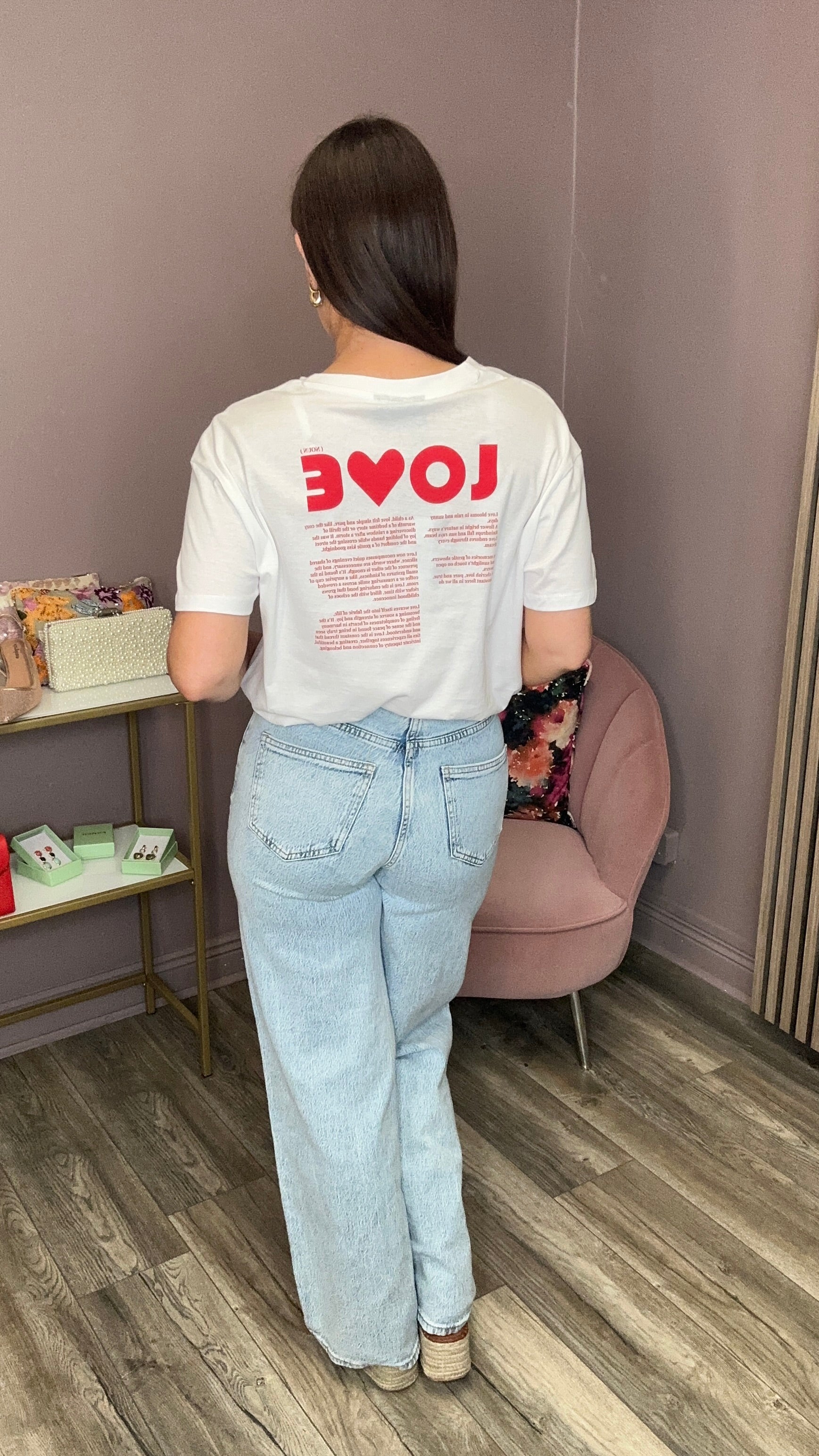 Love T-Shirt (Red/Bright White)