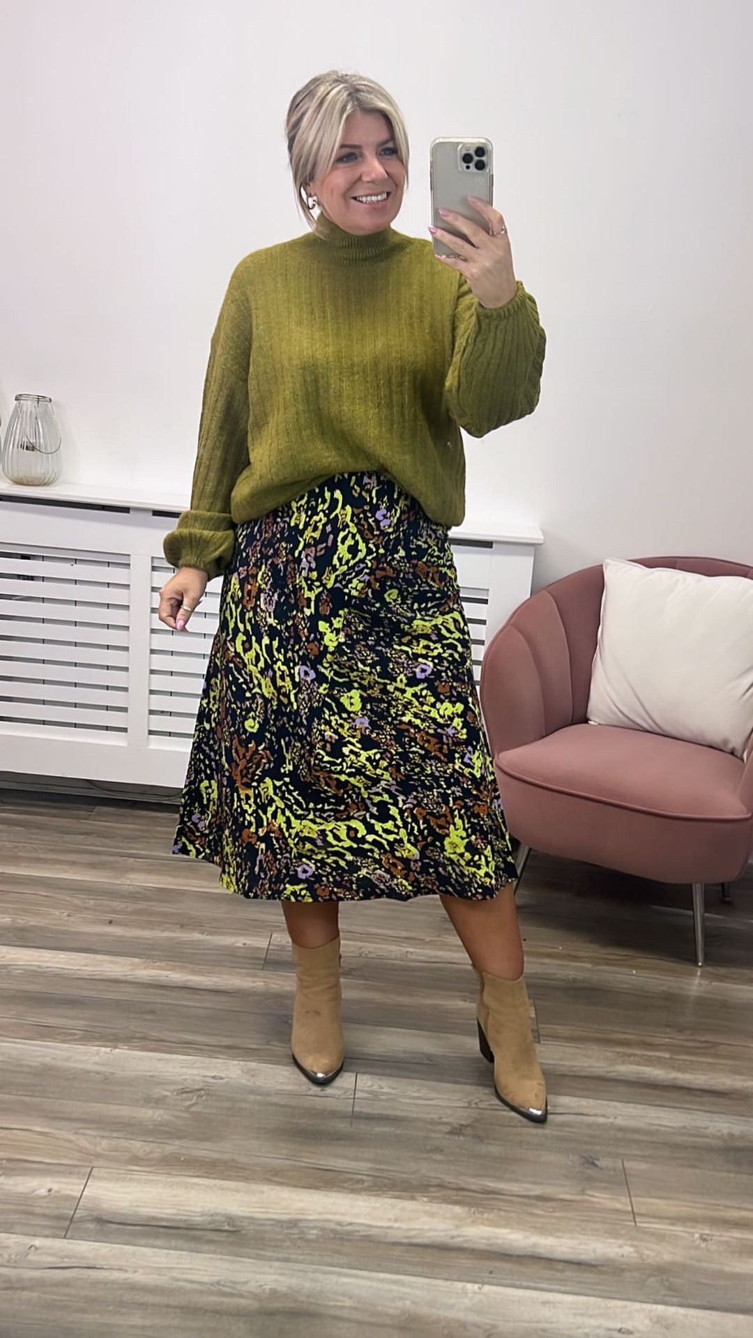 HAZINO MIDI SKIRT (TOTAL ECLIPSE)