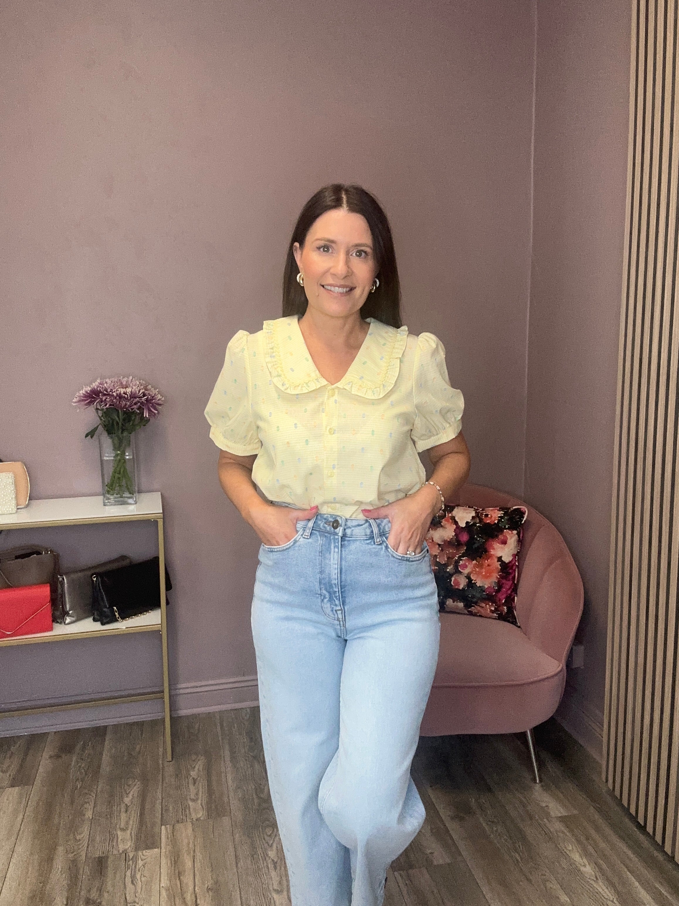 Tilda Short Sleeve Shirt (Yellow)