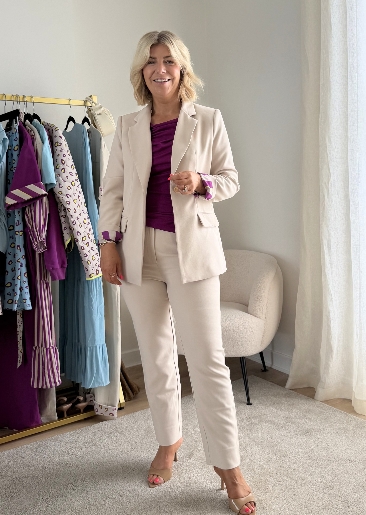 Solstice Detachable Hooded Blazer (French Oak)