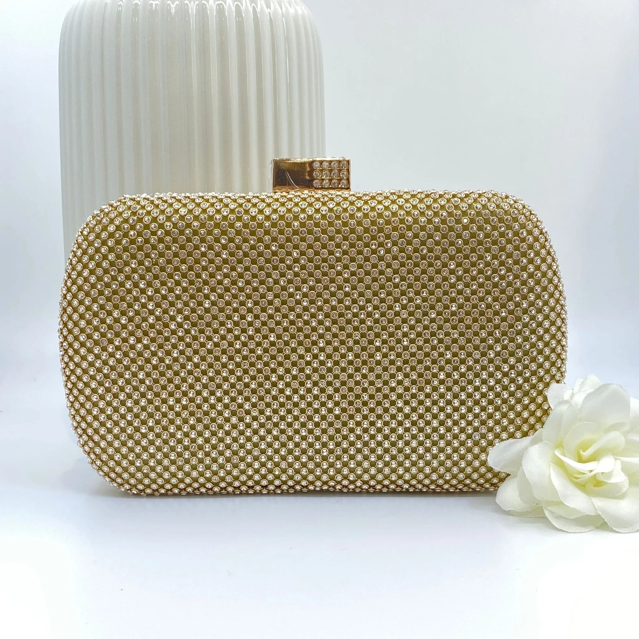 Gold 2025 mesh clutch