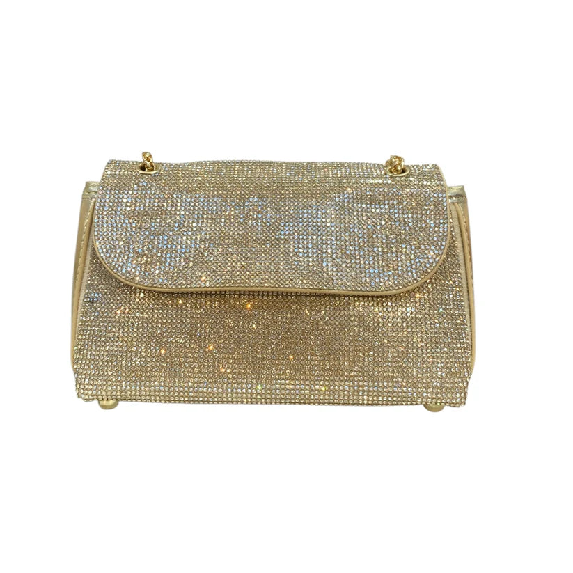 Gabbie Rhinestone Bag (Gold)