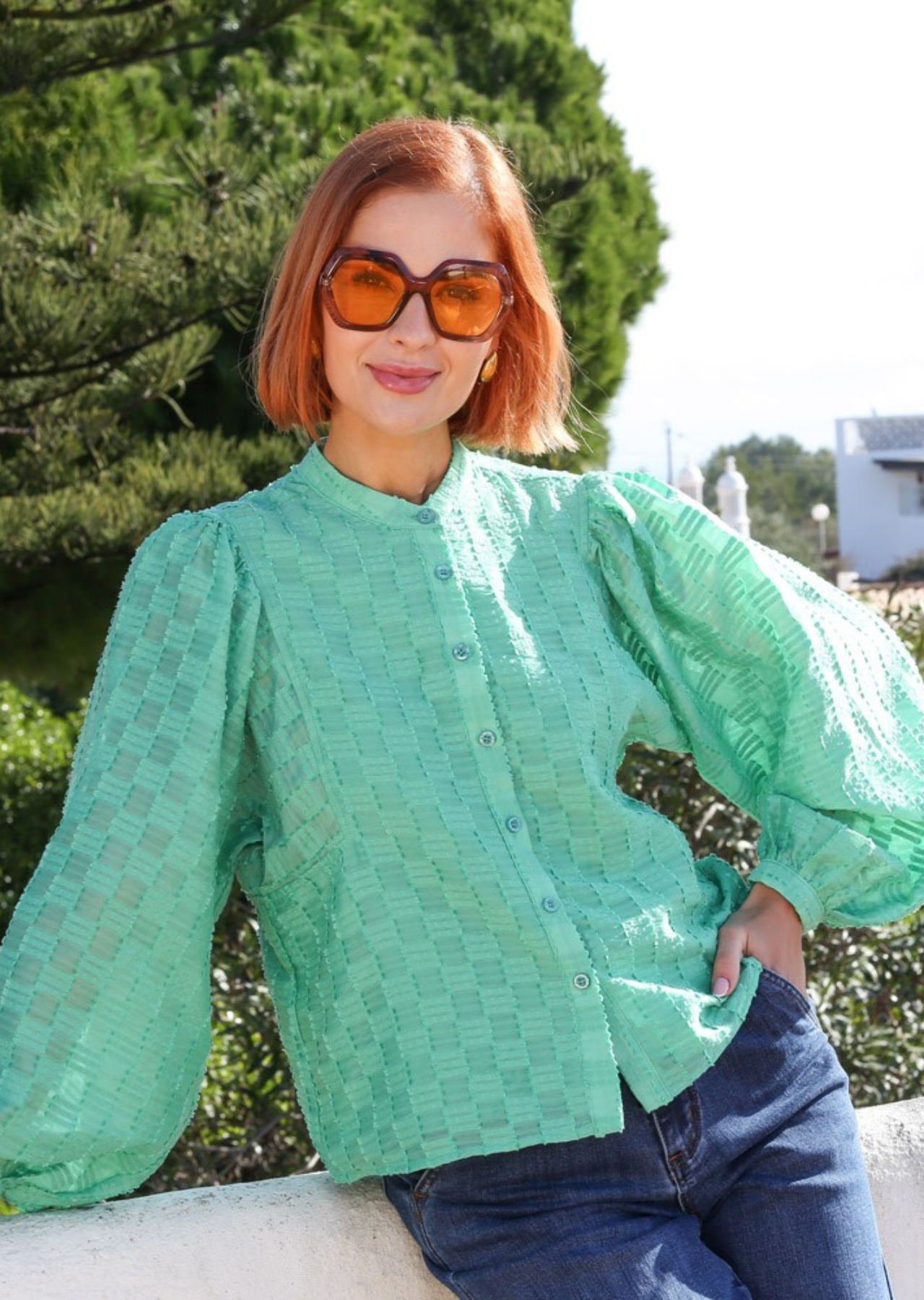 Zuri Blouse (Green)