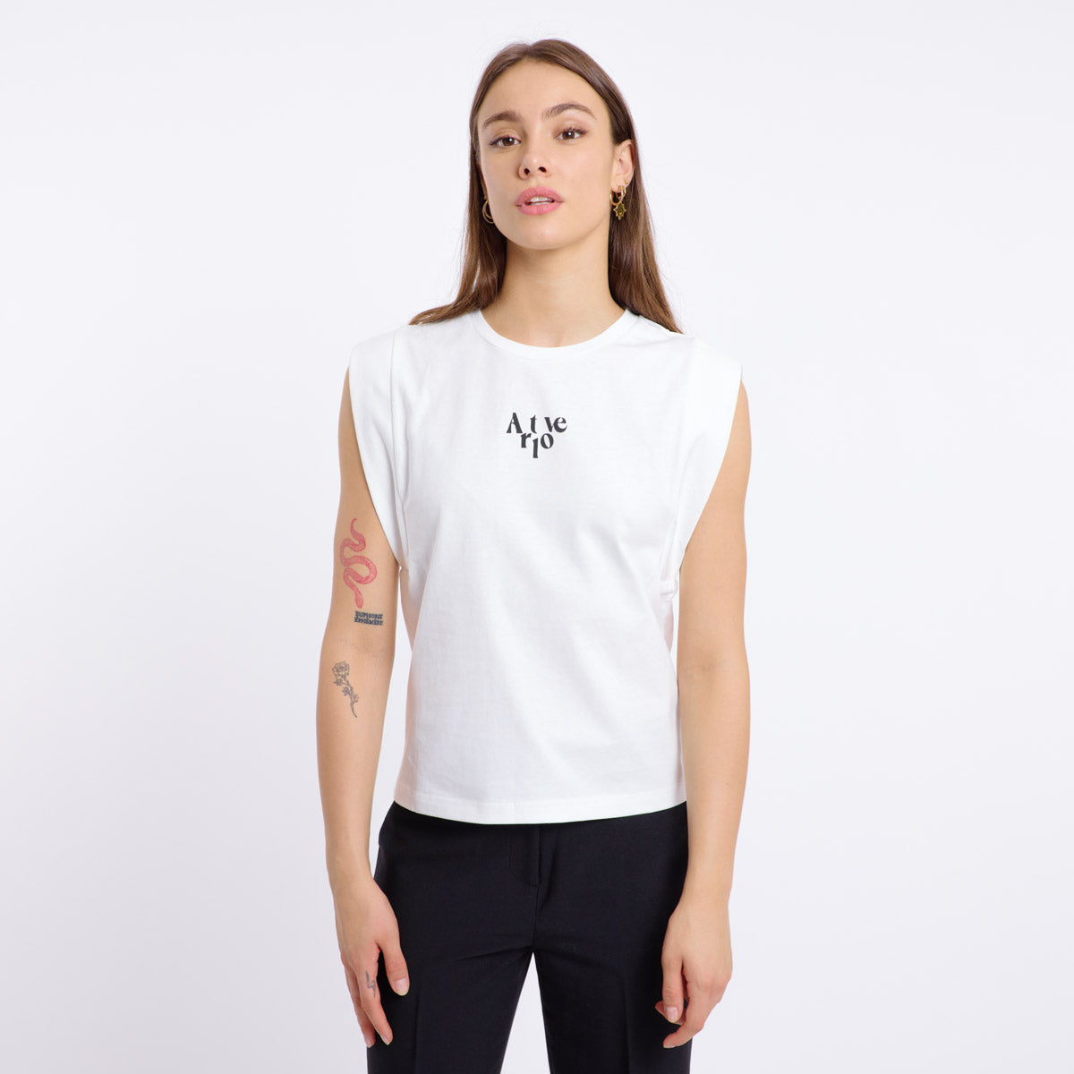 ANOUK T-SHIRT (WHITE/BLACK)