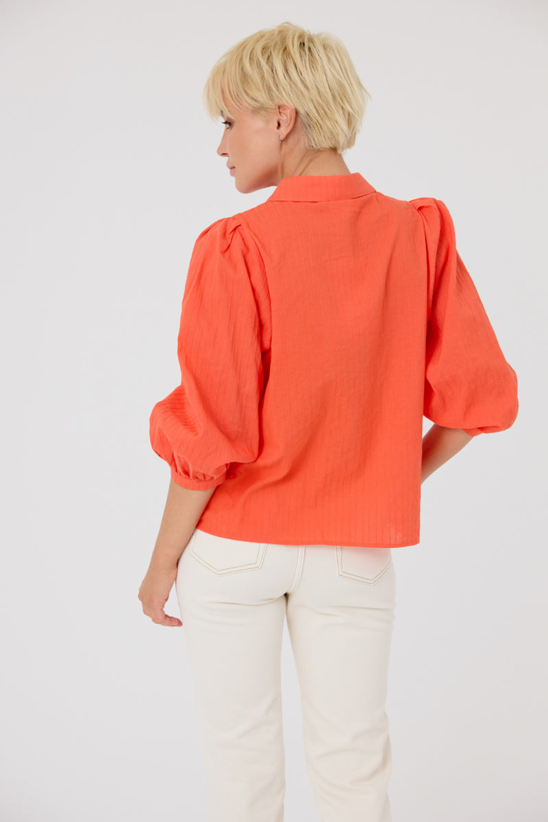 Jasmeen Long Sleeve Top (Orange)
