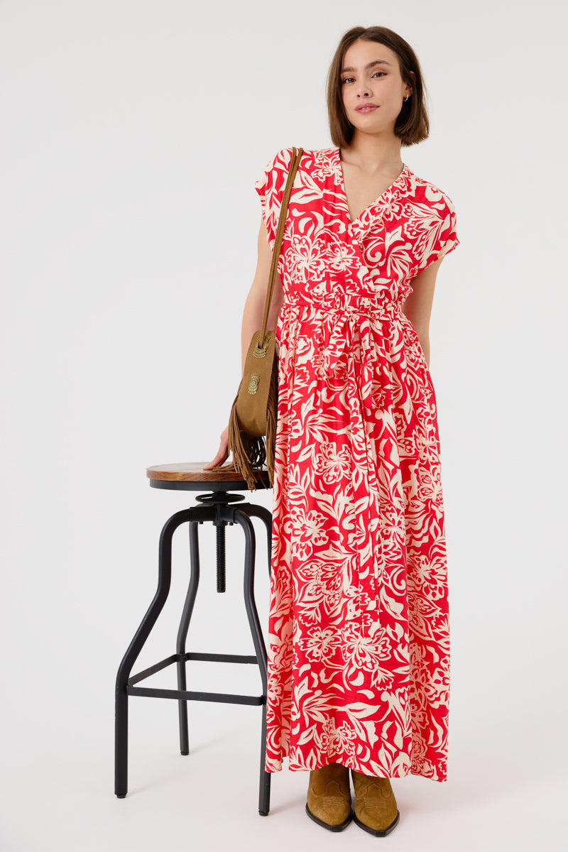 Danna Sleeveless Dress (Red)