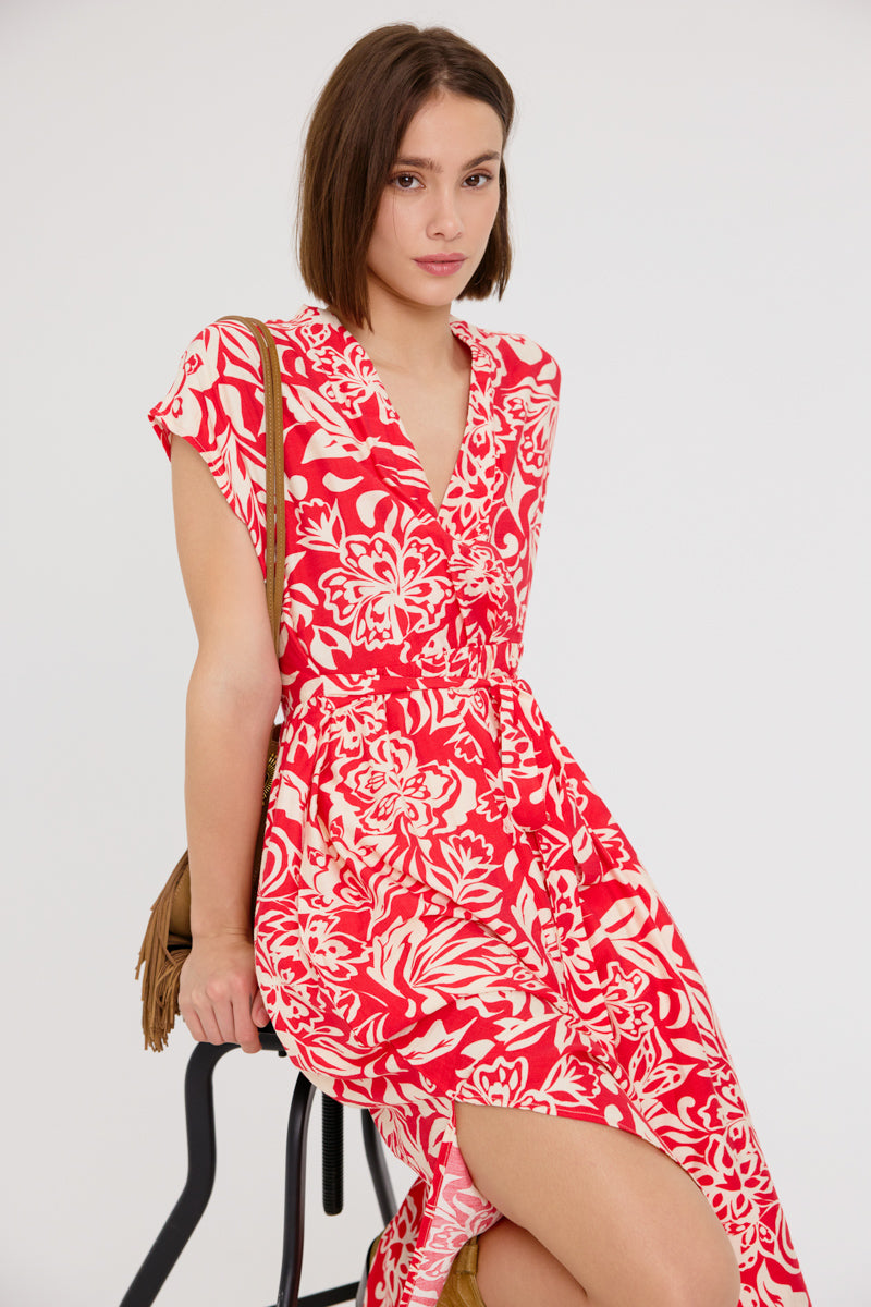 Danna Sleeveless Dress (Red)