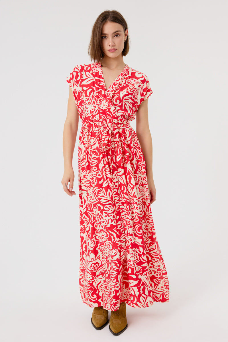 Danna Sleeveless Dress (Red)