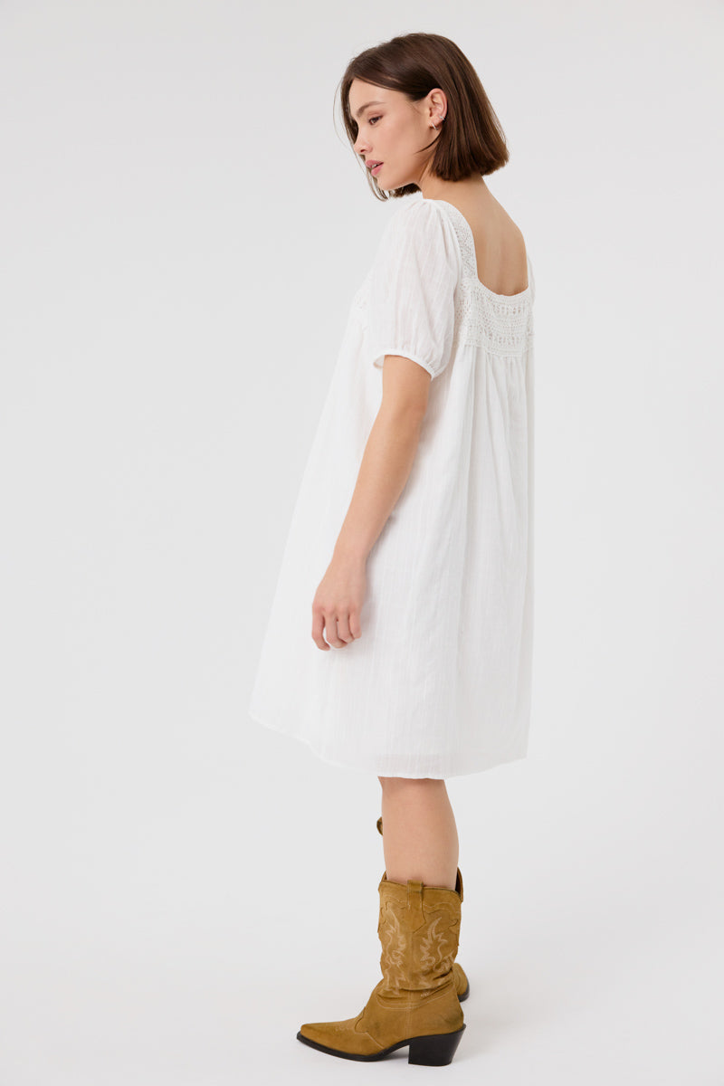 Emerson Mini Dress (White)