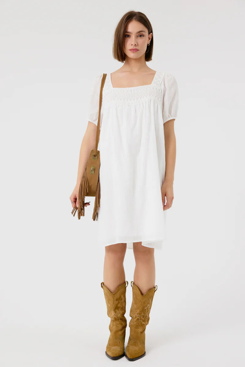 Emerson Mini Dress (White)