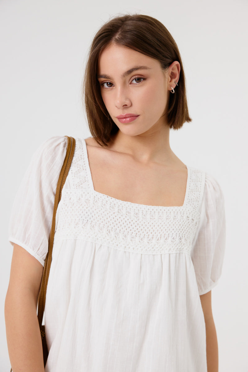 Emerson Mini Dress (White)