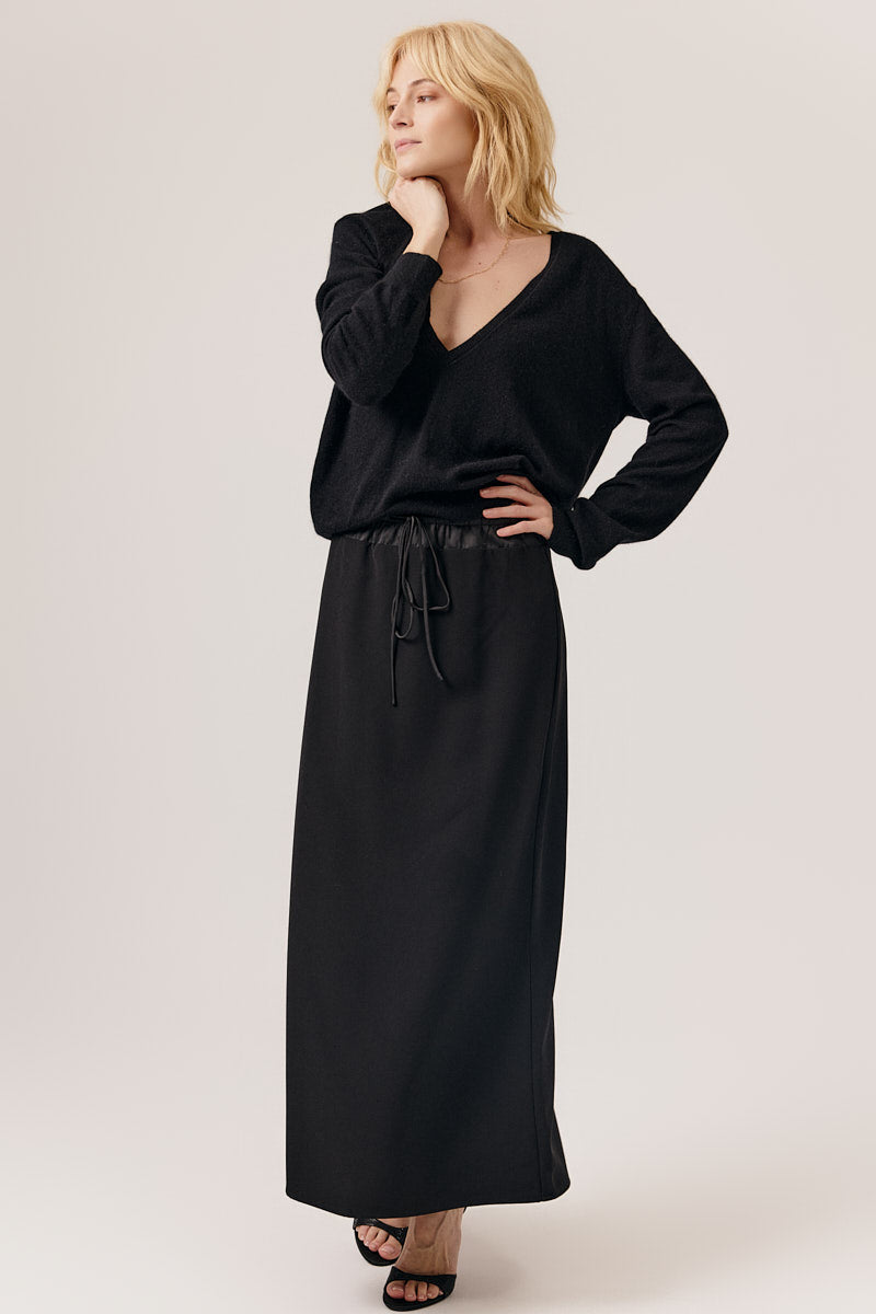 Jodi Midi Skirt (Black)