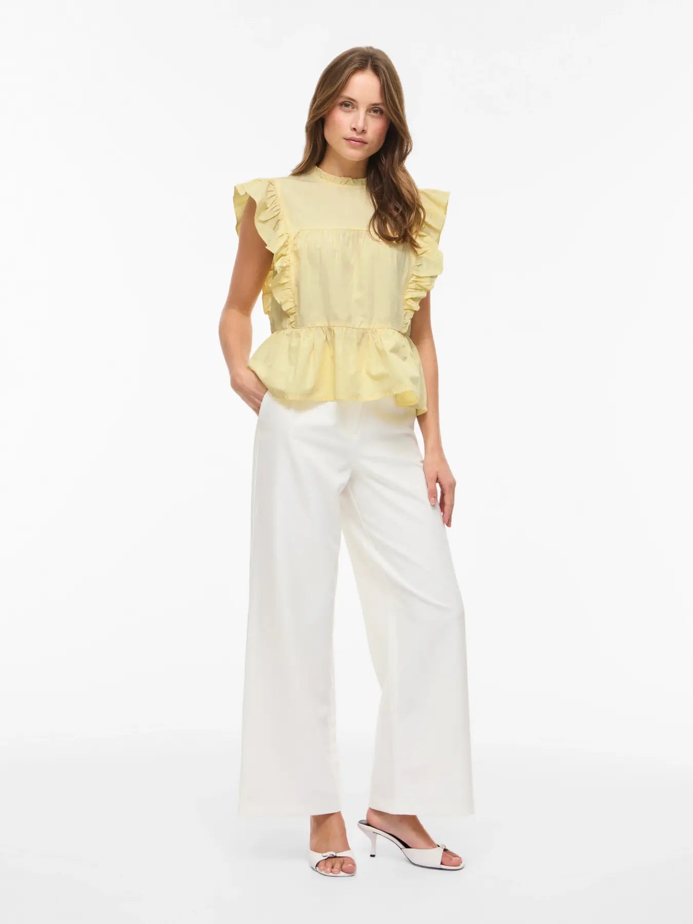 Rylie Frill Top (Pale Banana)