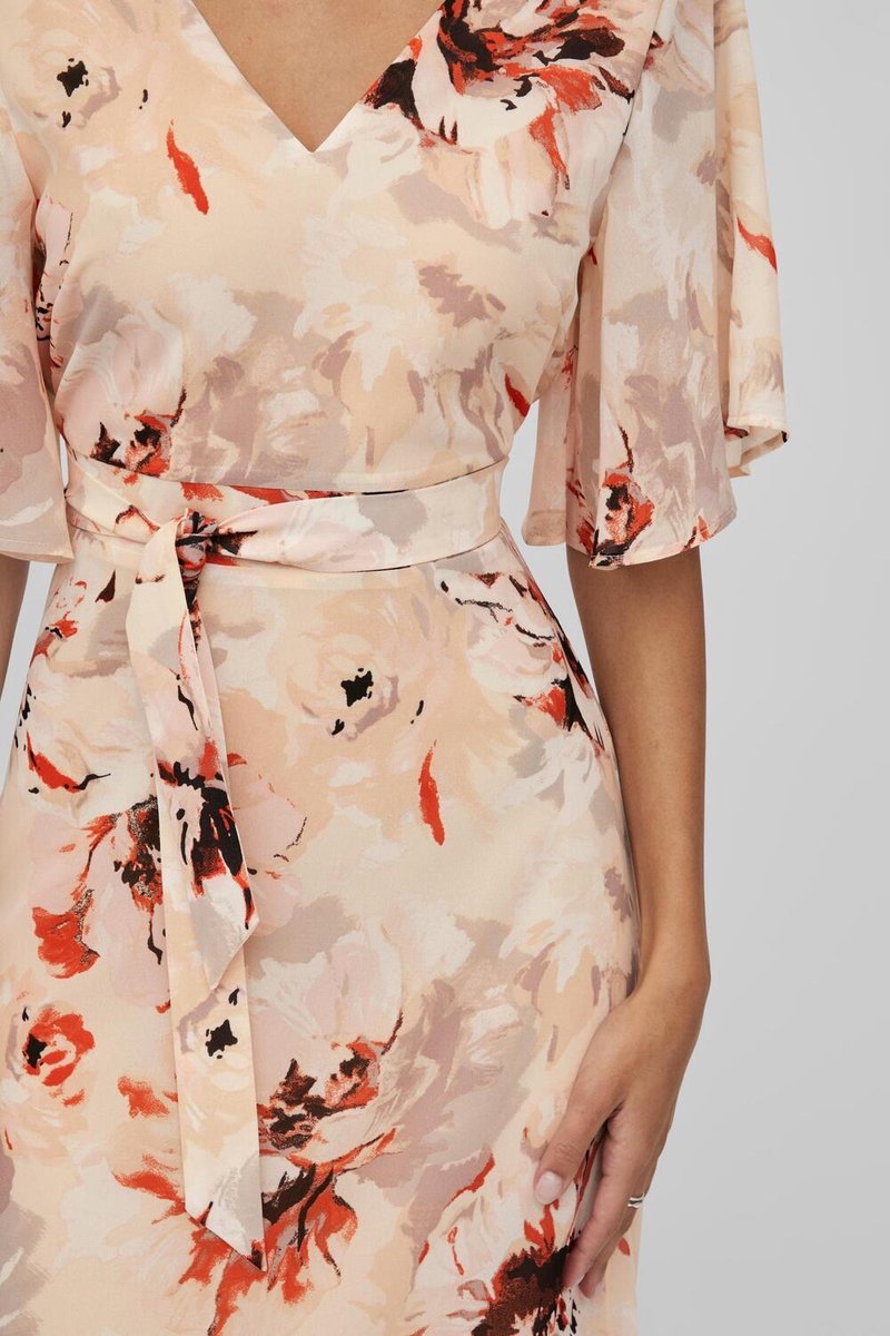 KARIN MAXI DRESS (SILVER MINK/PEACH)