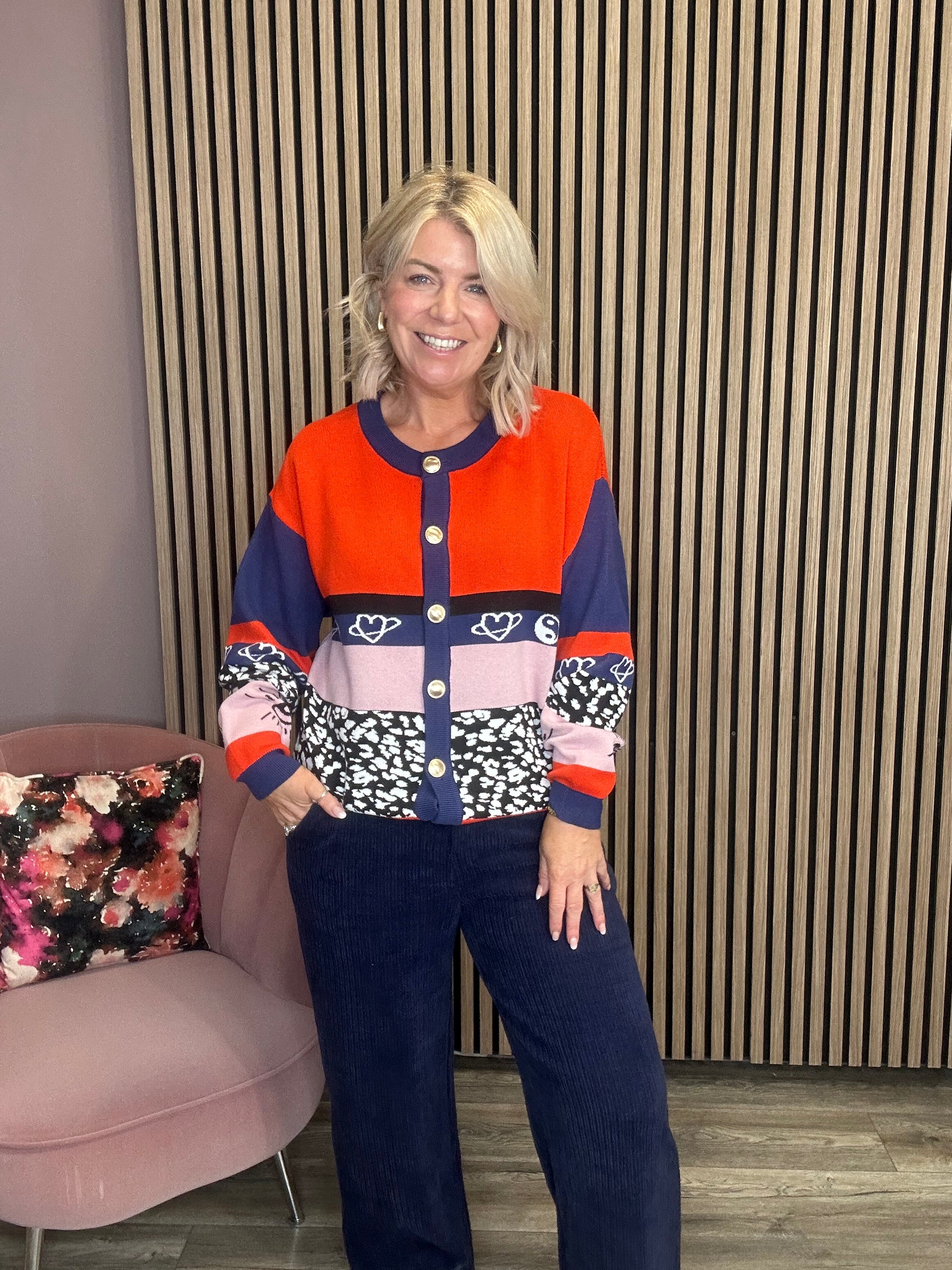 Billie Cardigan (Fiery Red)