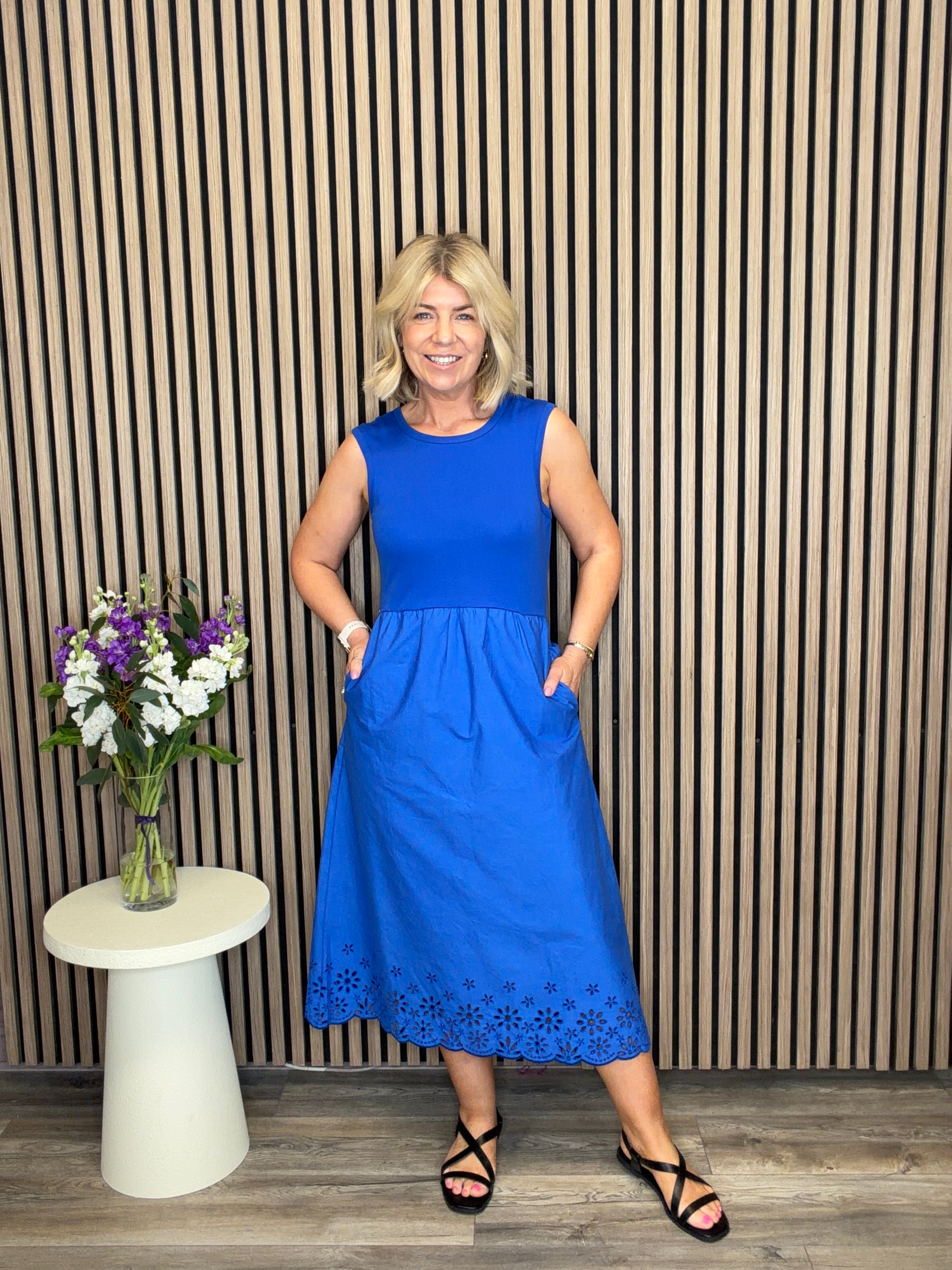 Carmen Dress (Cobalt Blue)