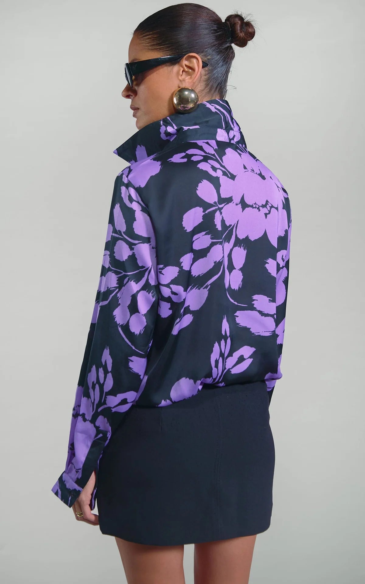 Nevada Shirt (Lilac/Black Floral)