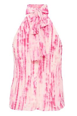 Nia Halter Neck Top (Rose Drops)