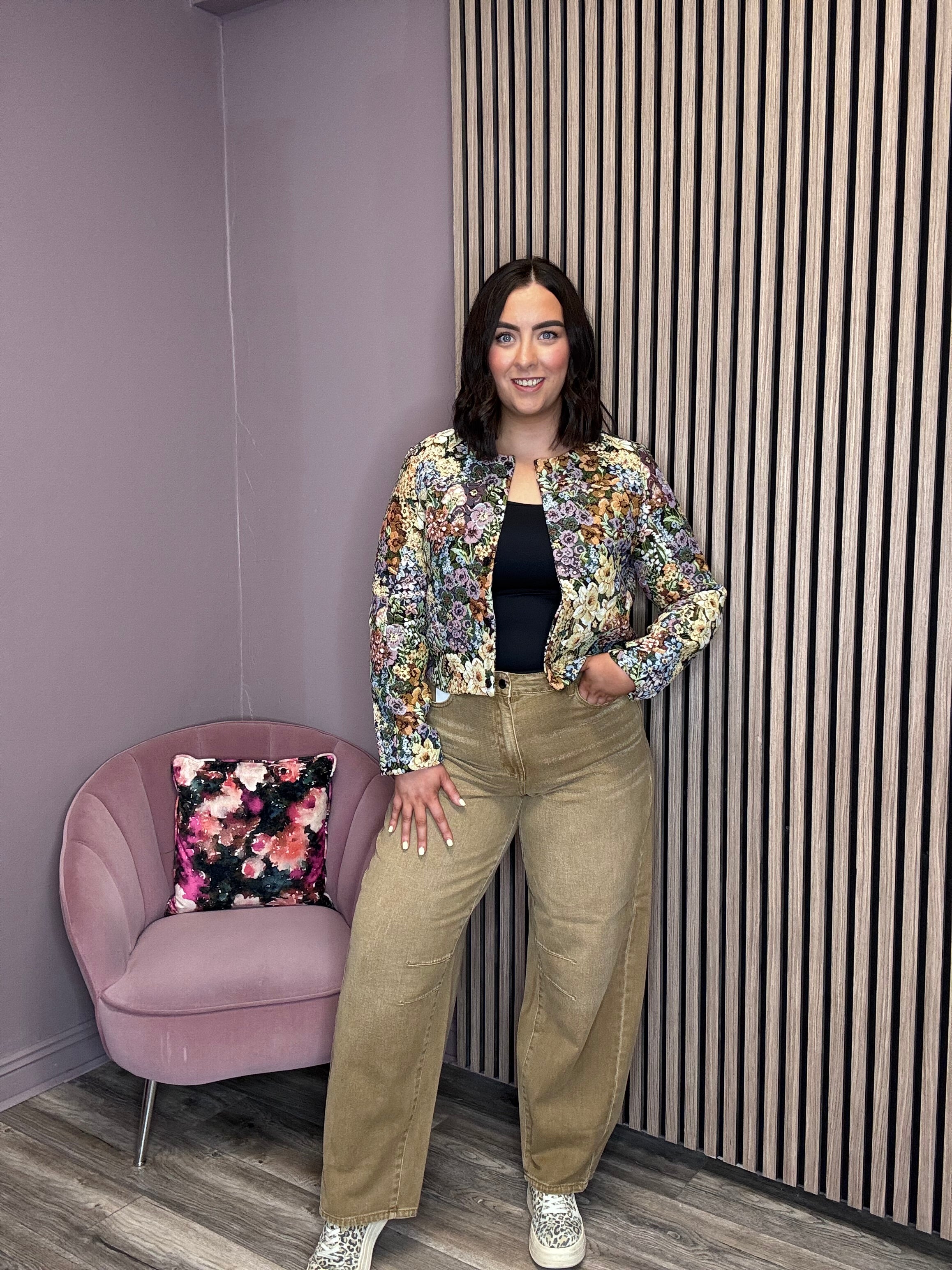 Raya Barrell Leg Jeans (Bistre/Washed)