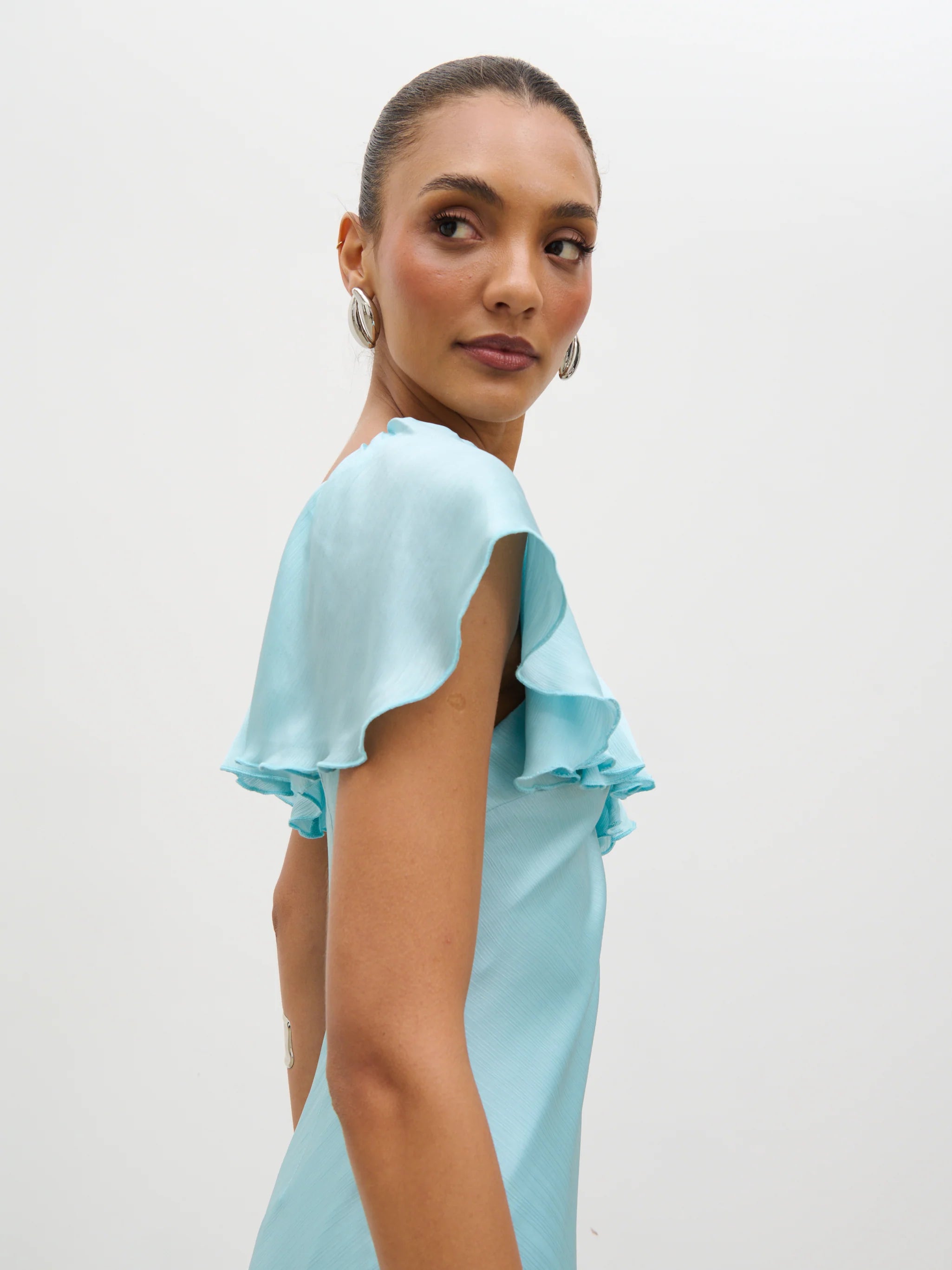 Adina Midaxi Dress (Seaspray Blue)
