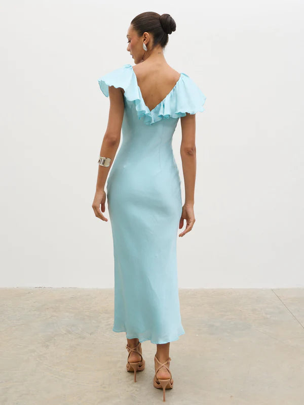 Adina Midaxi Dress (Seaspray Blue)