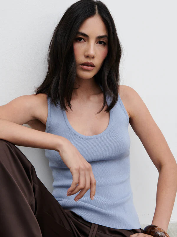 Ali Knit Top (Blue)