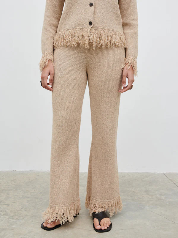 Analia Knit Trousers (Beige)