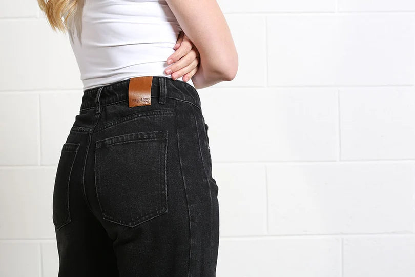 Bailey Barrel Jean (Black/Reg)