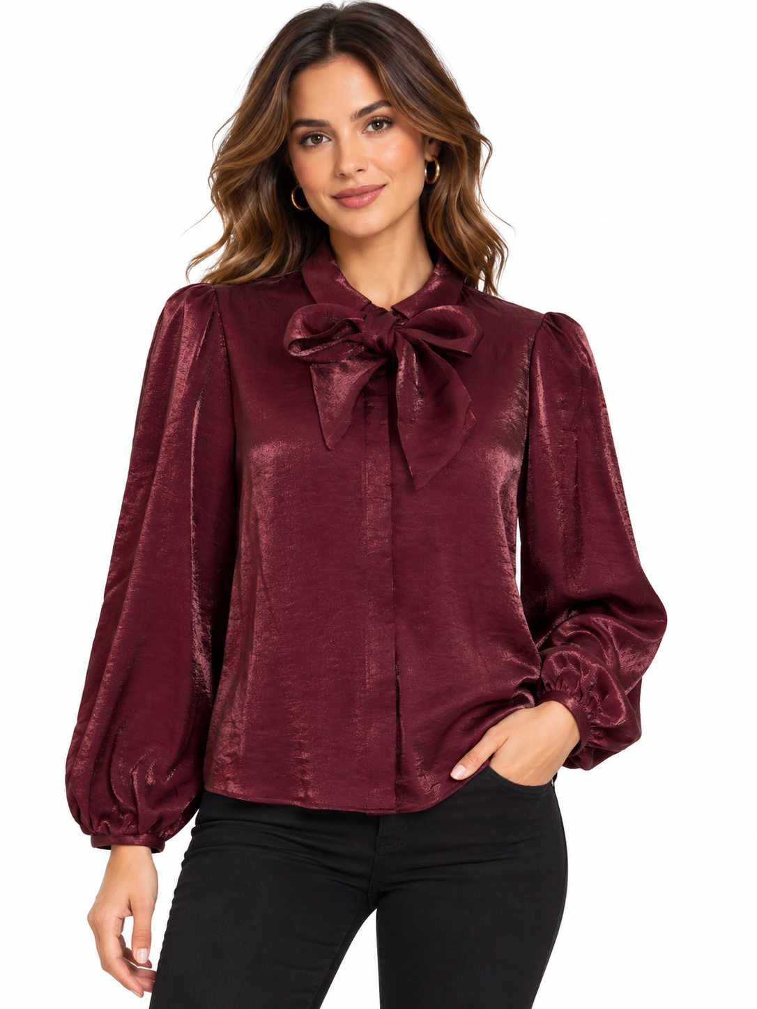 Louise Bow Shirt (Port Royale)