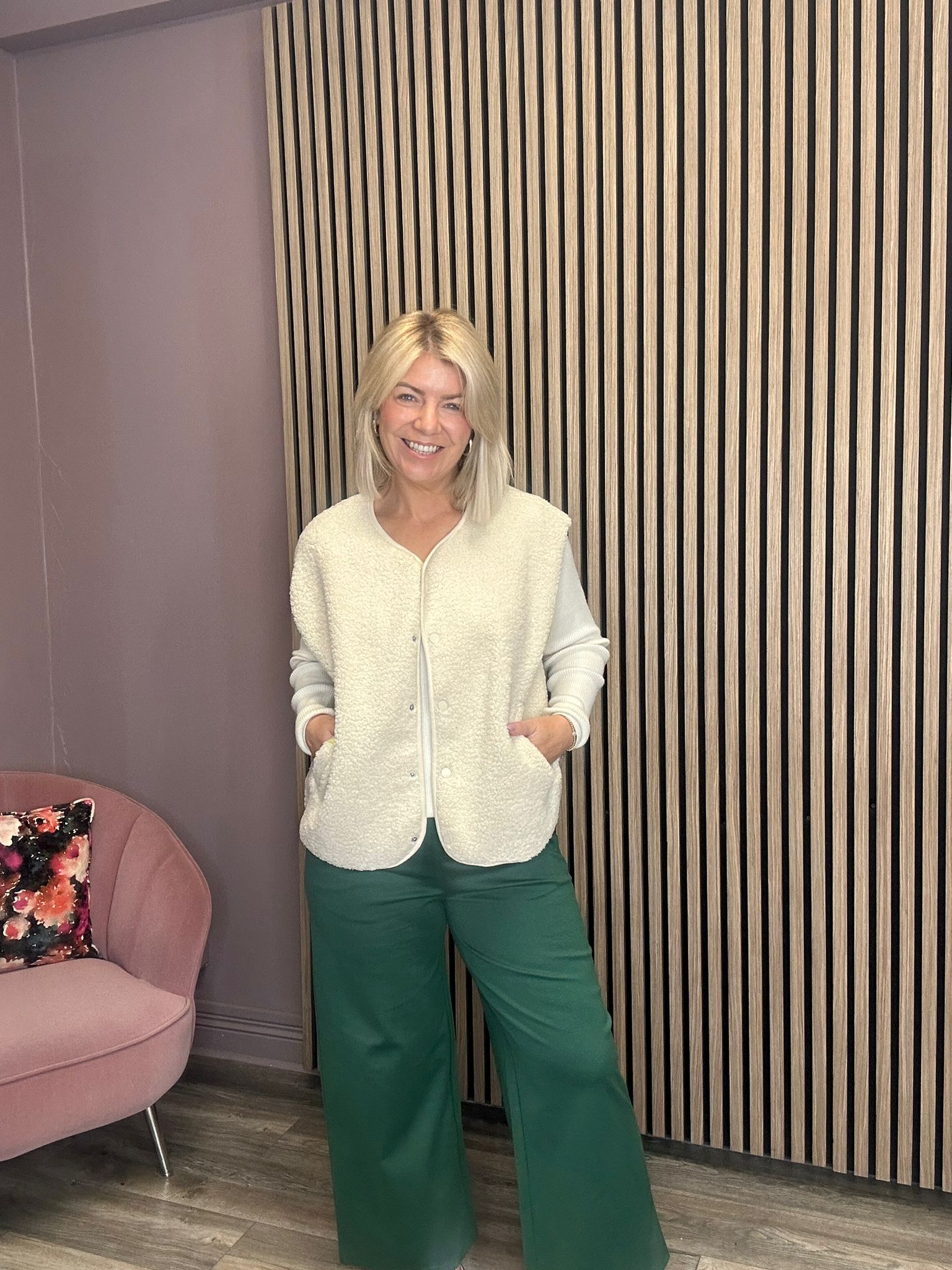 Katty Teddy Gilet (Birch)