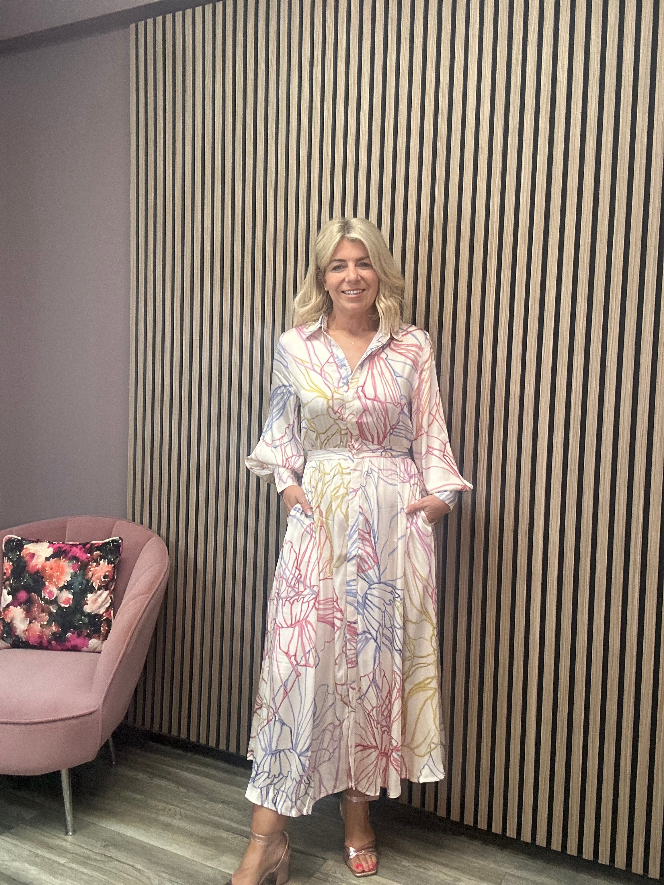 Amanda Shirt Dress (Pastel Sketch)