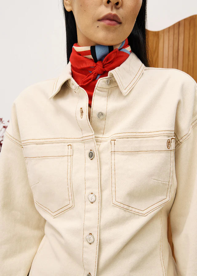 Duras Denim Shirt (Cream)