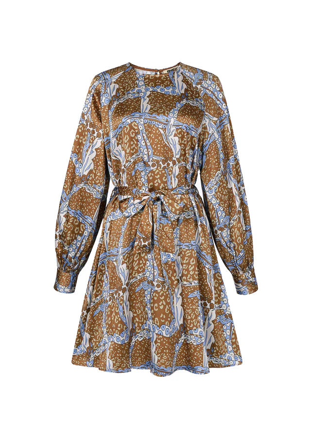 Daudet Mini Dress (Leo/Ochre)