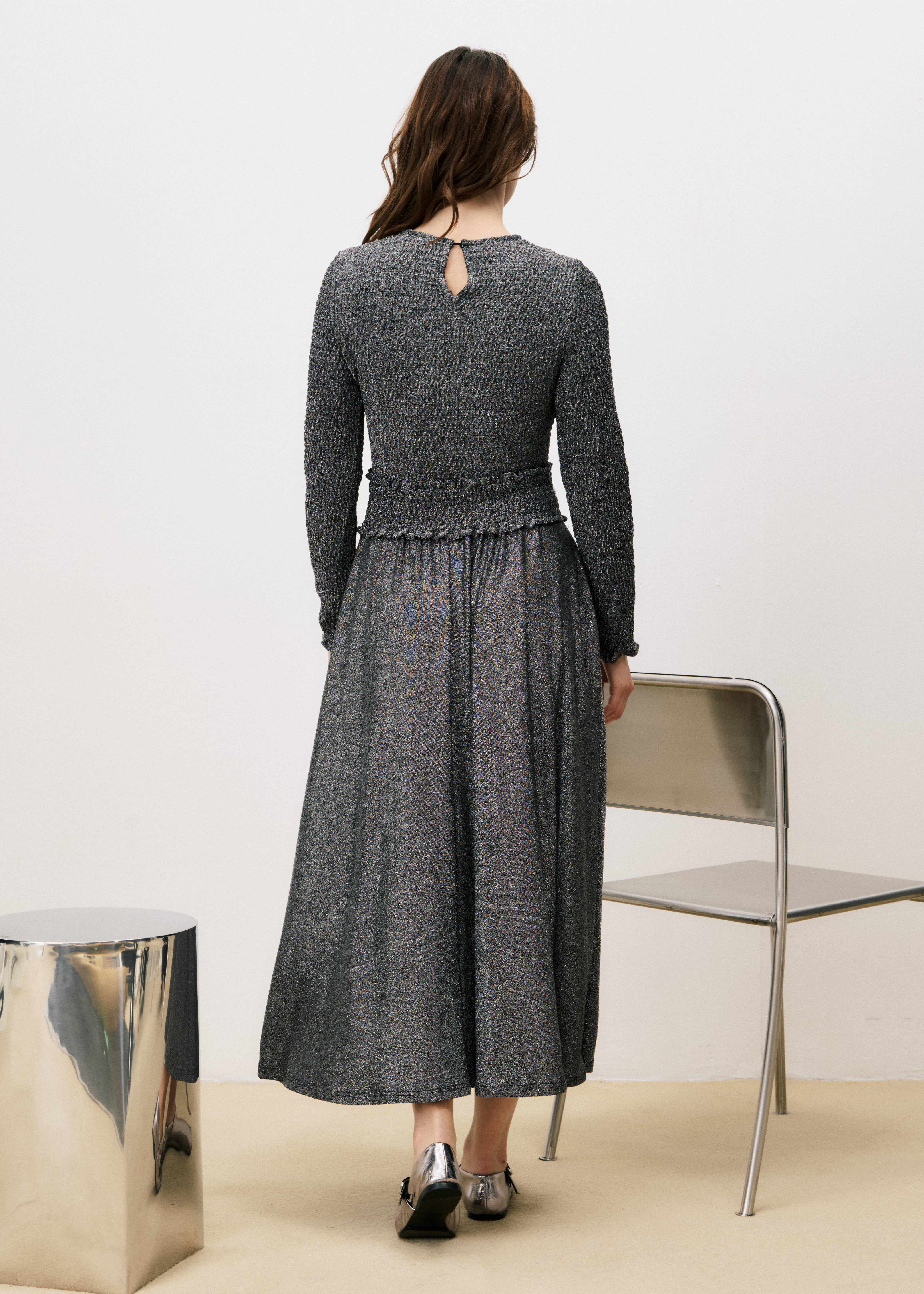 Debbie Dress (Silver)