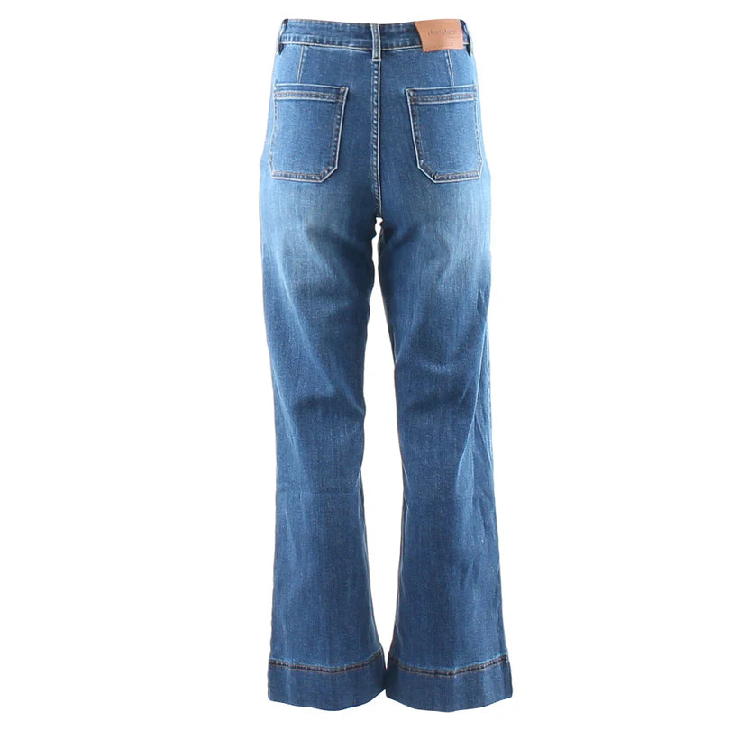 Cristal Wide Leg Jean Regular (Mid Wash)