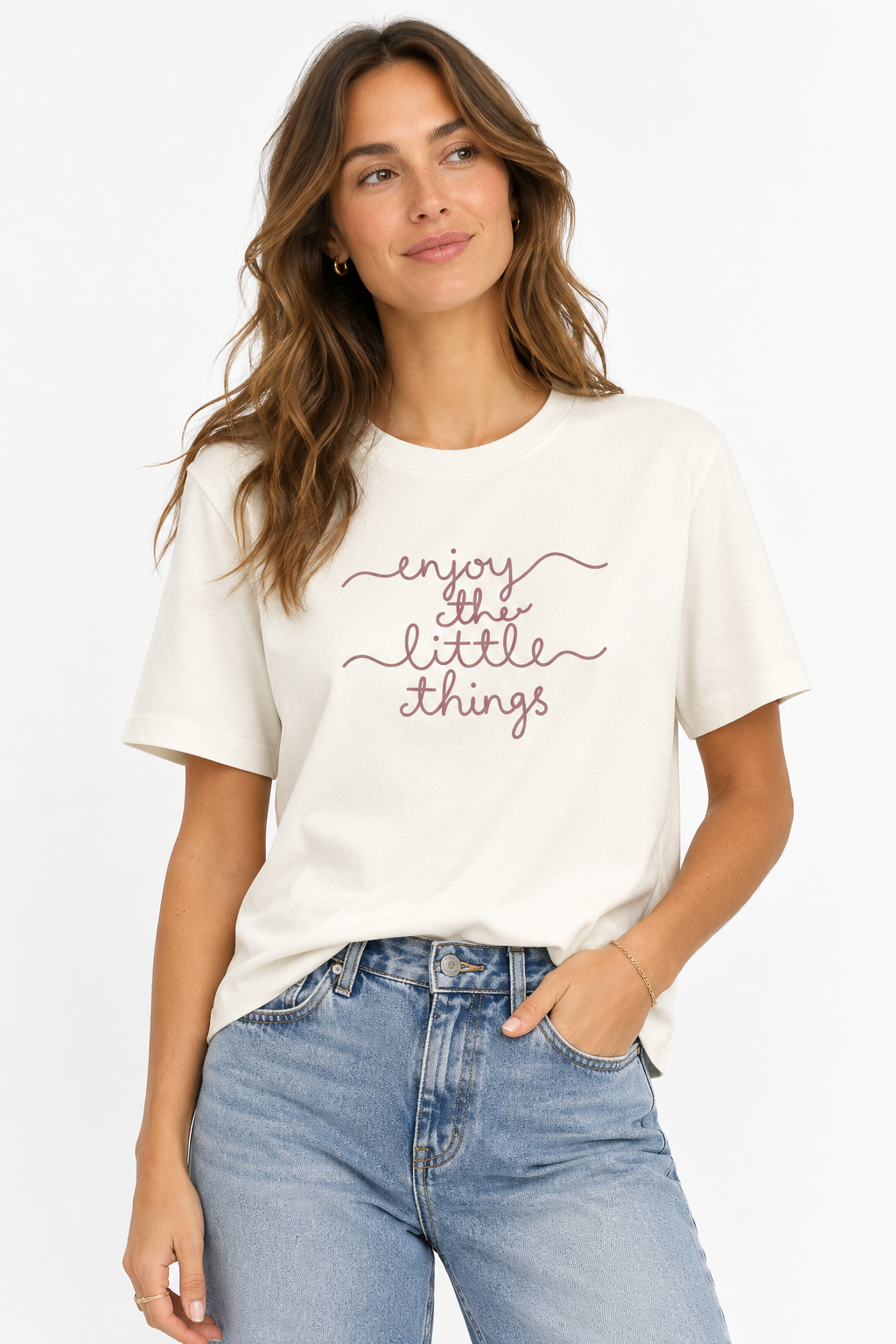 Rosie T-Shirt (White/Rose)