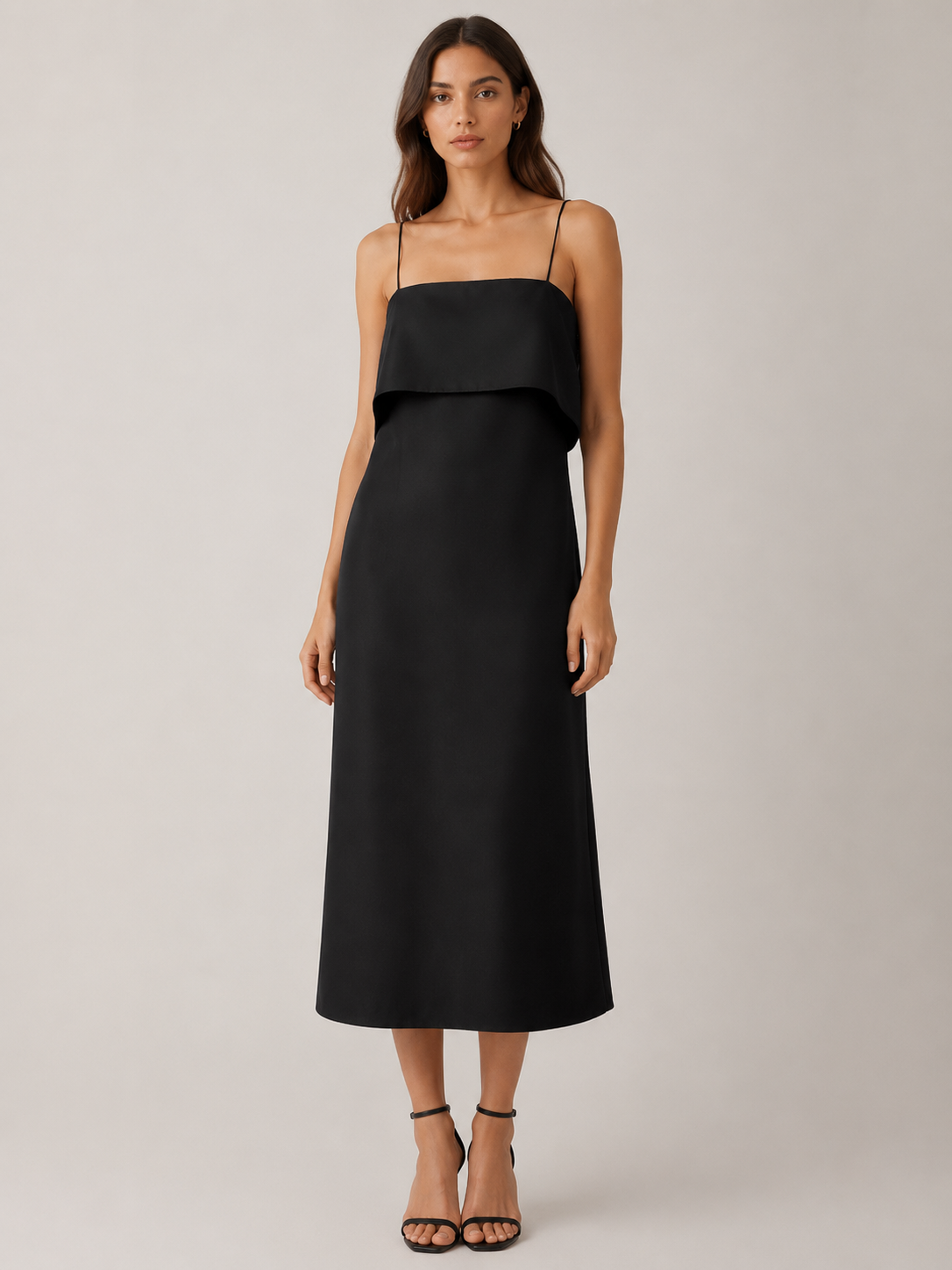 diana structured midi dress Diana Midi Dress (Black) | Love Cherish