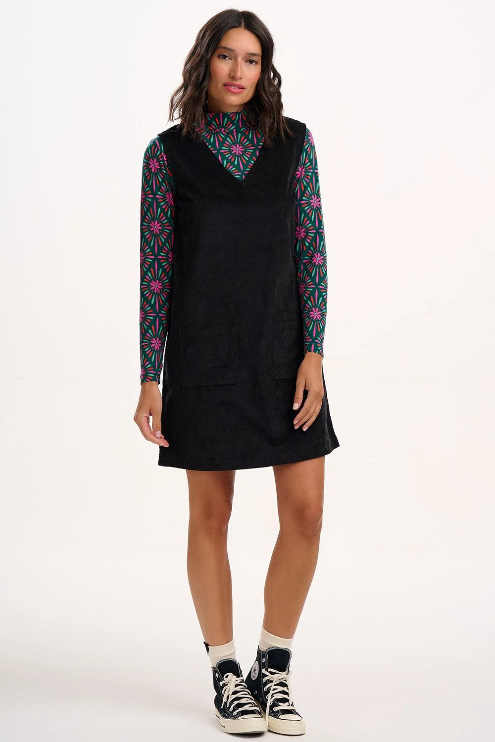Kacy Tunic Dress (Black Cord)