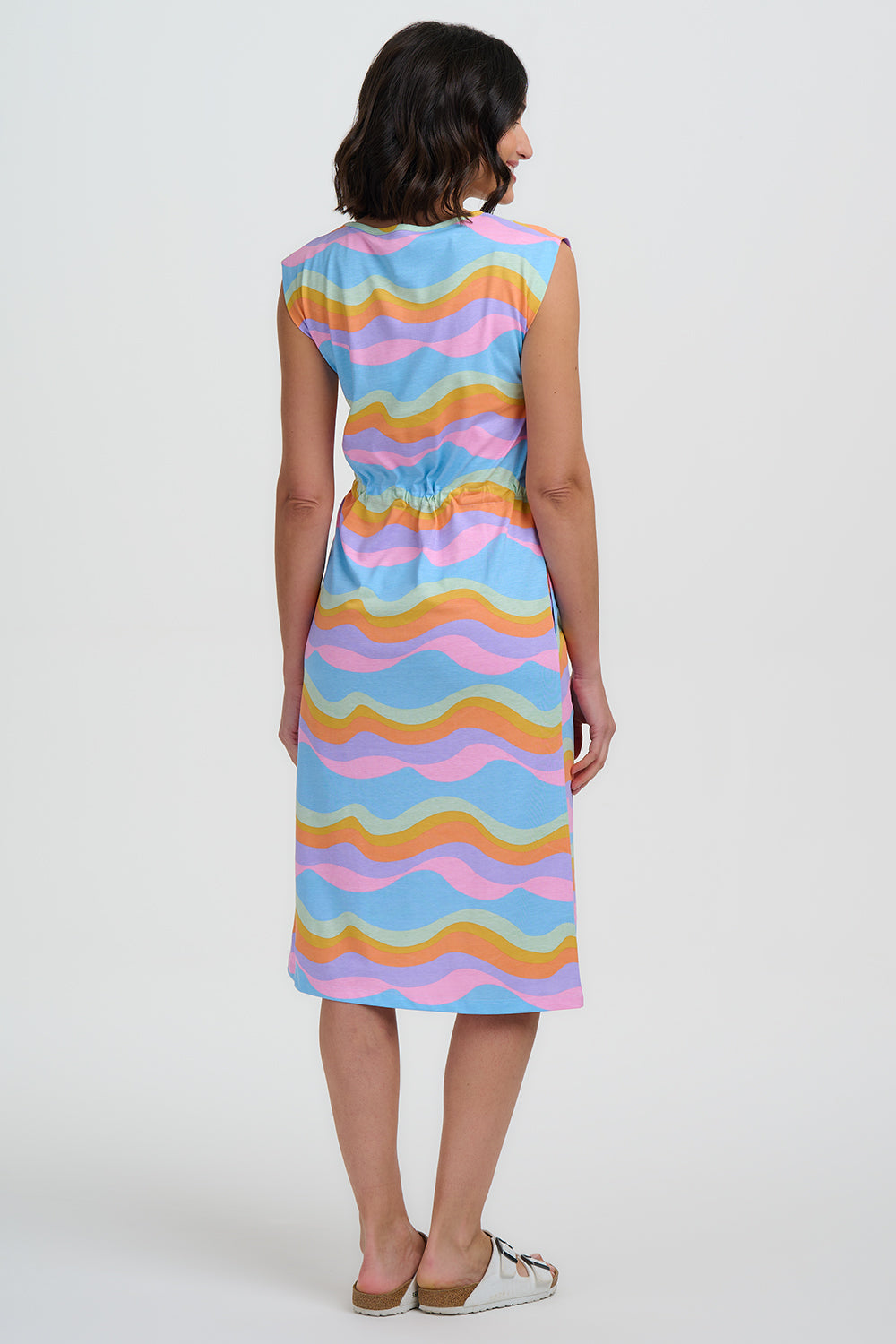 Sloane Jersey Midi Dress (Blue)