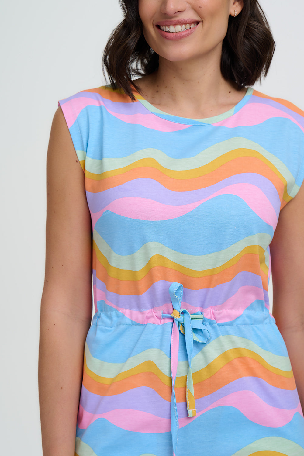 Sloane Jersey Midi Dress (Blue)