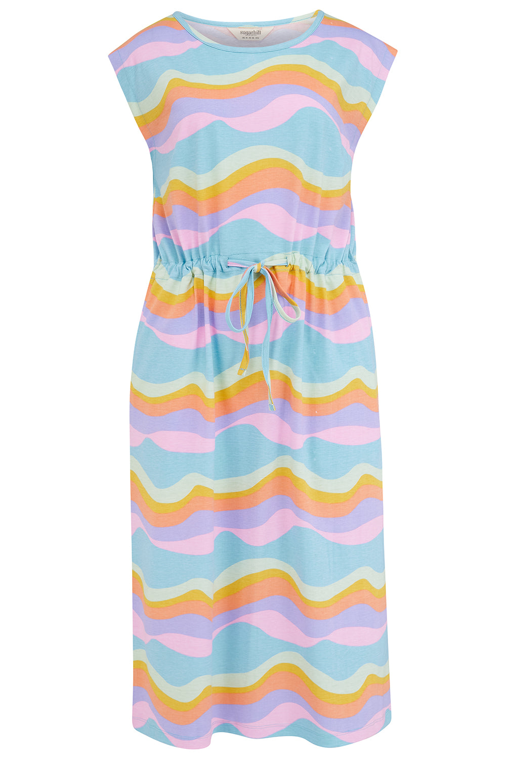 Sloane Jersey Midi Dress (Blue)