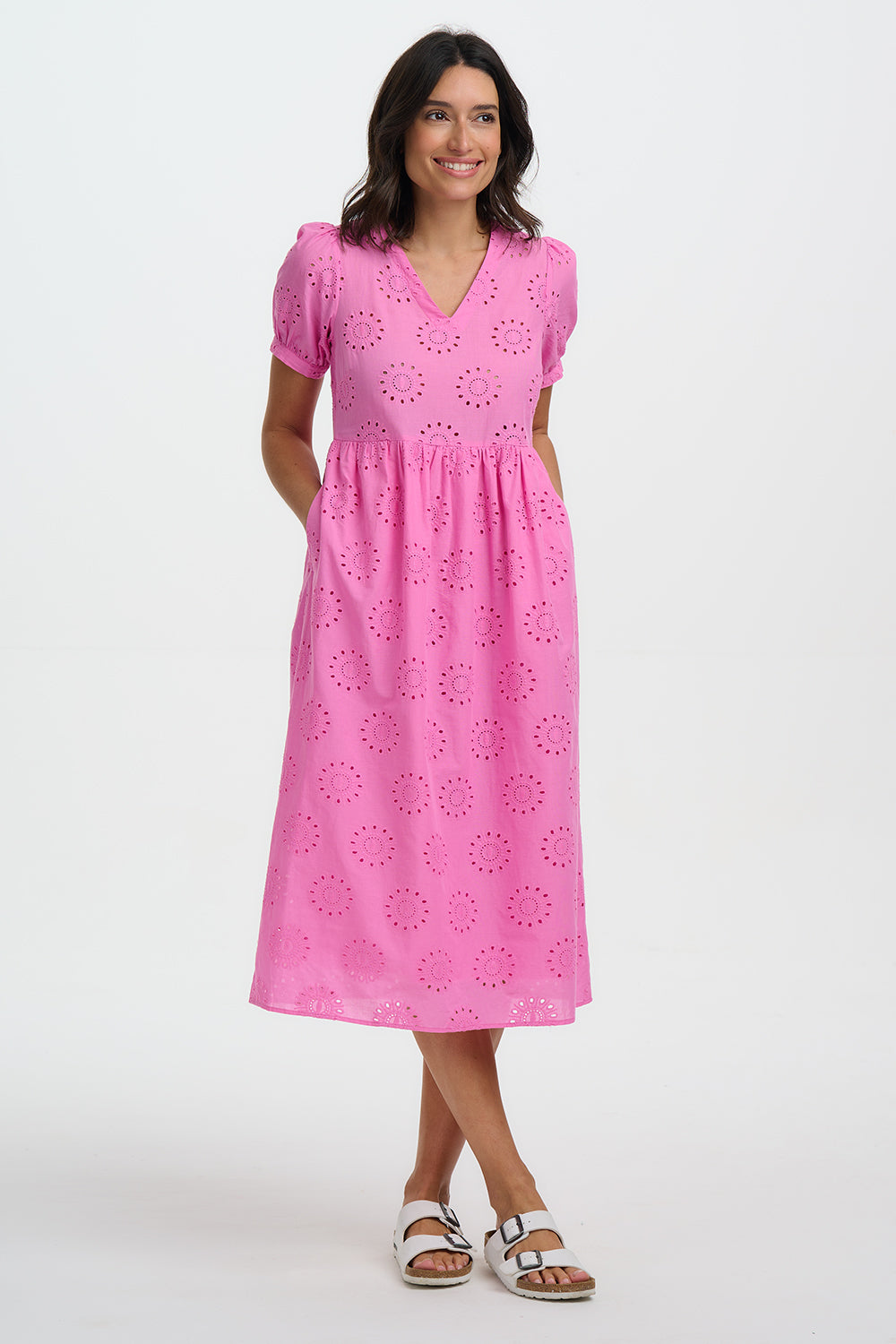 Kim Midi Smock Dress (Pink) | Love Cherish Kim Midi Smock Dress (Pink) | Love Cherish