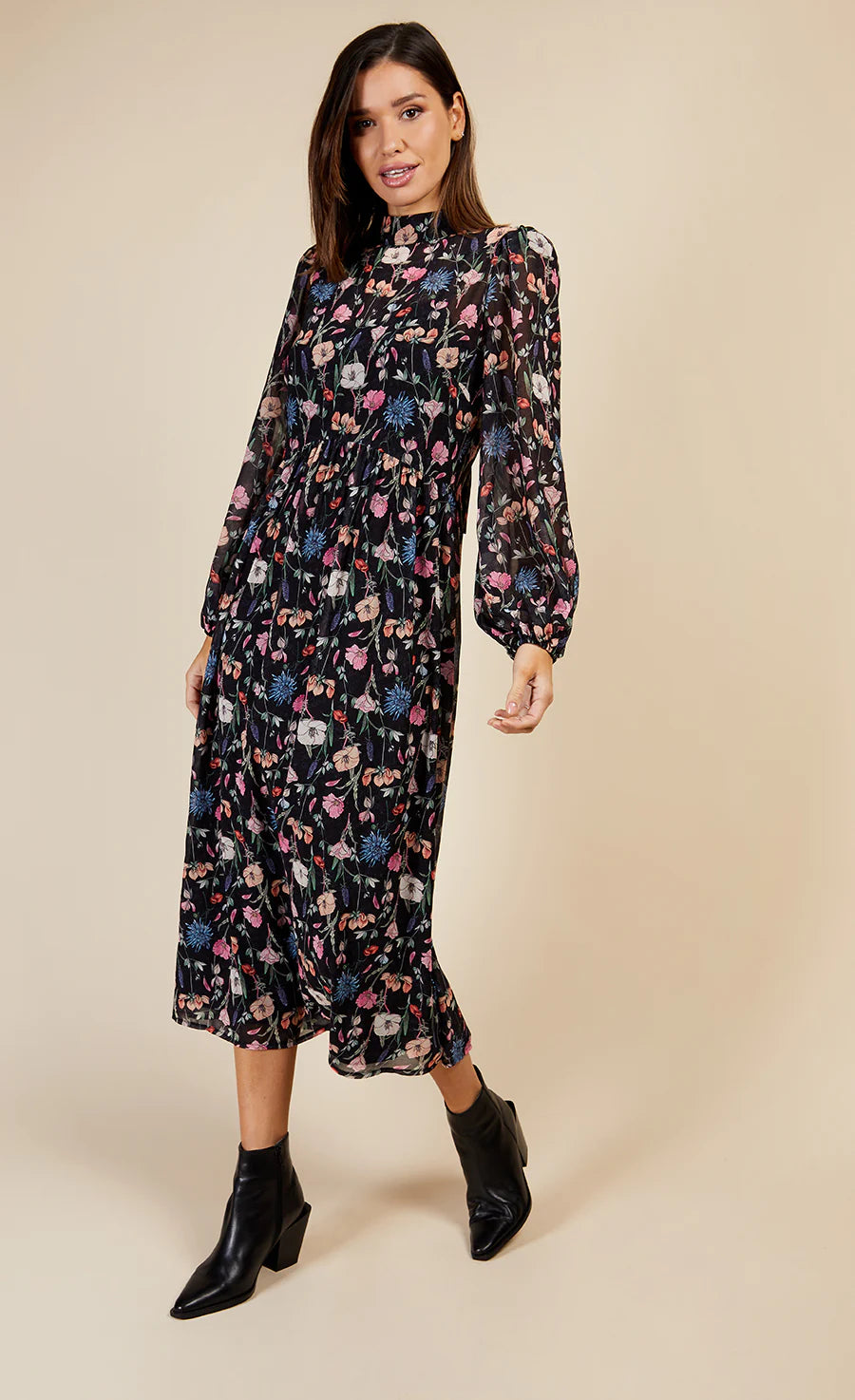 THE FLORENCE MIDAXI DRESS (FLORAL)